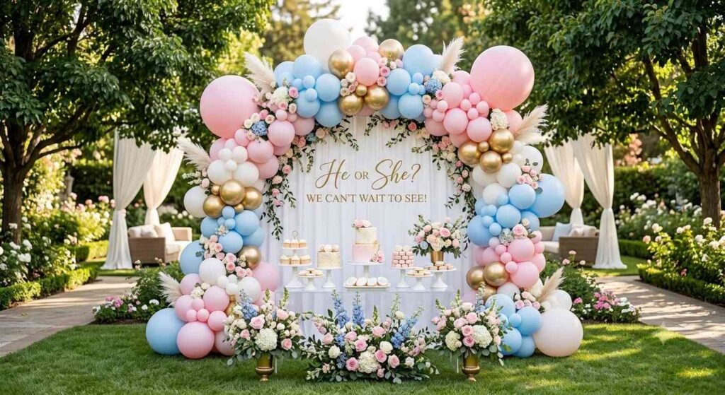 Gender Reveal Balloon Décor