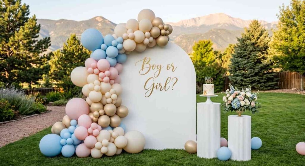 Gender Reveal Balloon Décor