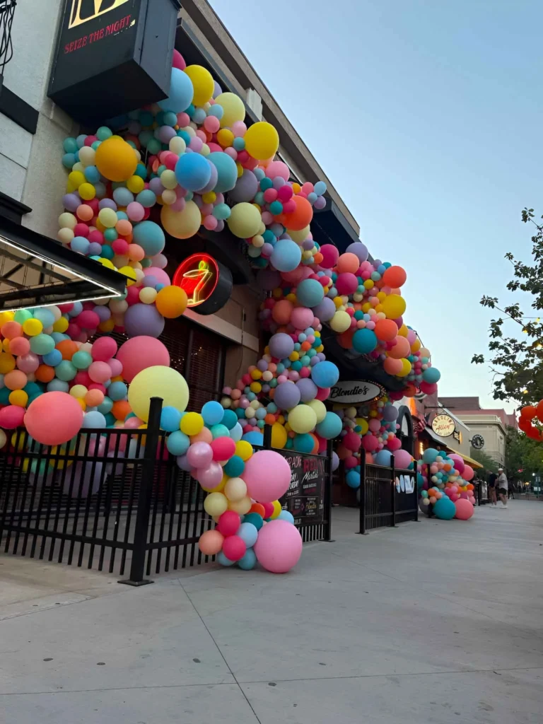 brand activation balloon decor