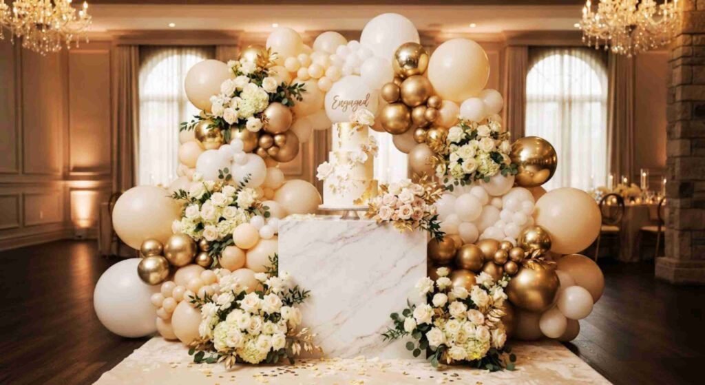 engagement balloon decor