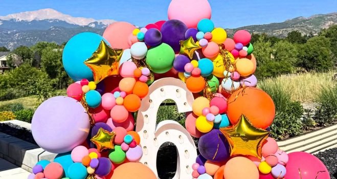 Birthday balloon decoration in colorado springs