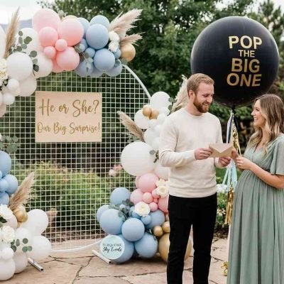 Gender Reveal Balloon Décor