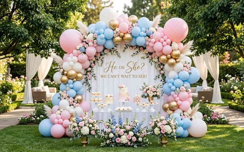 Gender Reveal Balloon Décor